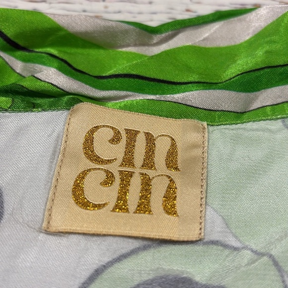 CIN CIN  Troppo Bowling Button Down Paisley Floral Shirt Fern - Picture 3 of 11